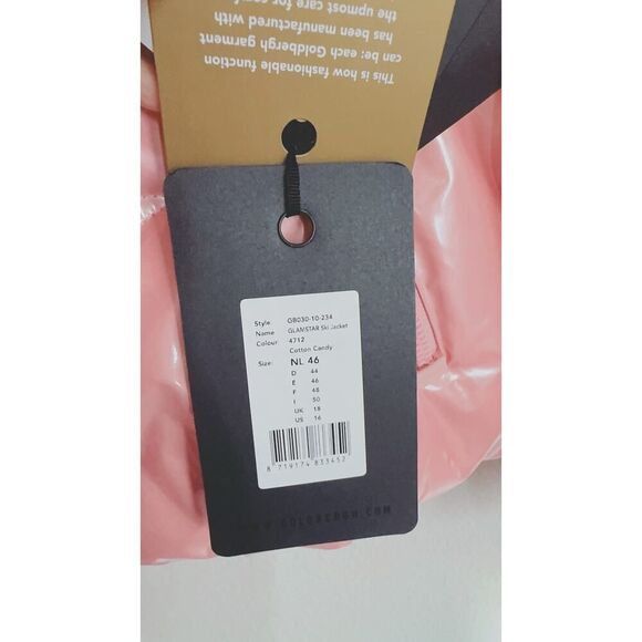 goldbergh glamstar down ski jacket 46/US14 - Picture 10 of 12